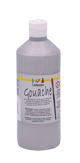 Gouache Farbe Silber, 500 ml