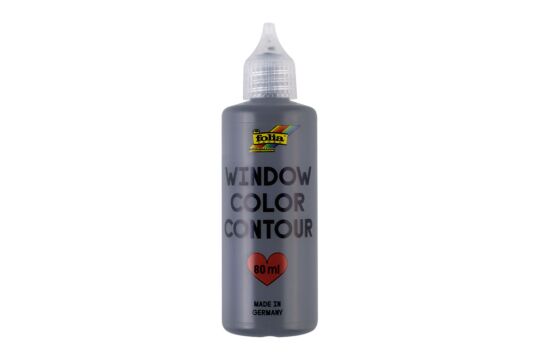 Window Color Kontur Schwarz, 80 ml