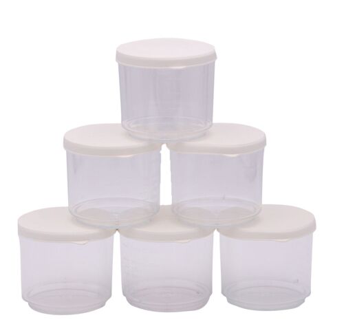 Messbecher mit Deckel  Set 6, 200 ml