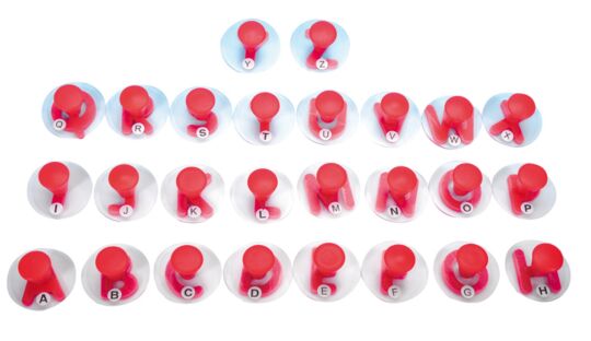 Megastempel Alphabet Großbuchstaben Set 26