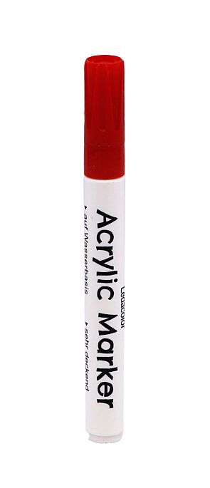 Acrylicmarker Mittel Rot