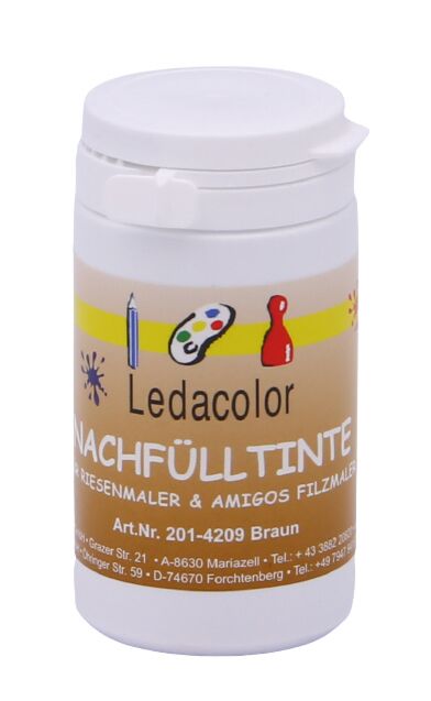 Nachfülltinte Riesenmaler+Amigos Braun, 100 ml