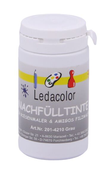 Nachfülltinte Riesenmaler+Amigos Grau. 100 ml