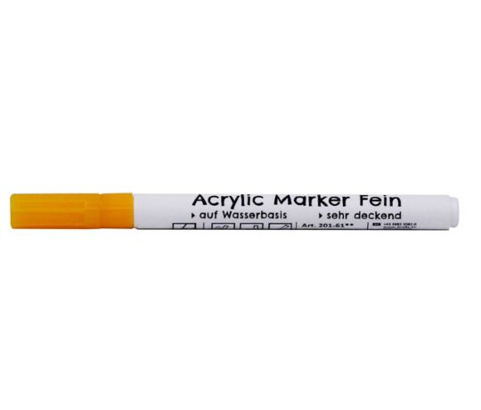 Acrylicmarker Fein, Gelb
