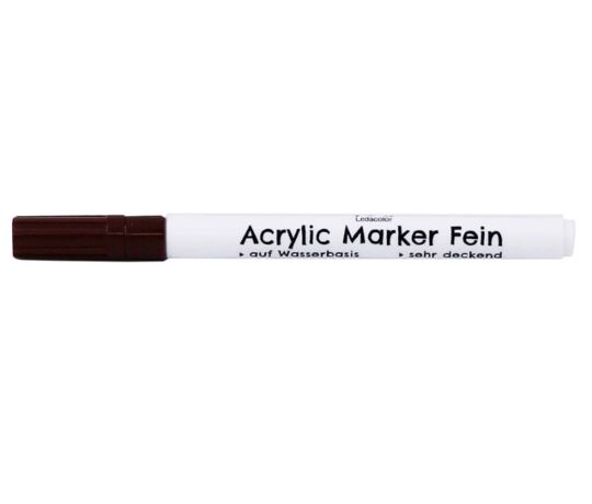 Acrylicmarker Fein, Braun