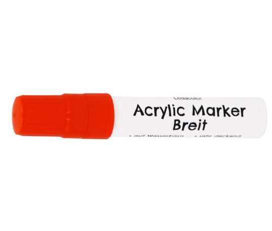 Acrylicmarker Breit, Orange