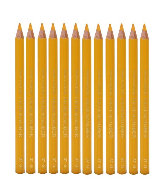 Riesenzauber Farbstift Lackiert Goldgelb, Set 12