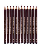 Riesenzauber Farbstift Lackiert Bordeaux, Set 12