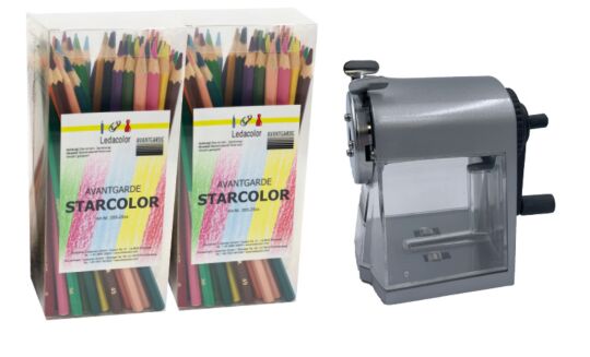 STARCOLOR Buntstift 12x24 Fb.+Metallspitzm. gratis