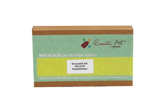 Encausticwachs Pastell Farben, Set 16