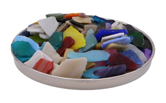Softglasmosaike sortiert, 2 kg, 8 - 20 mm