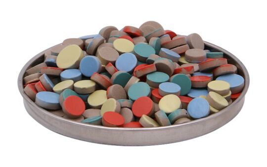 Mosaik Rund sortiert, 1 kg, ca. 550 Stk.