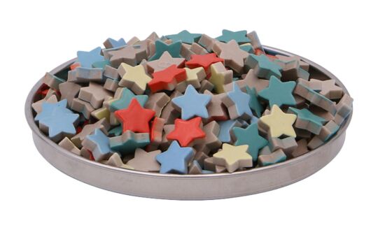Mosaik Sterne sortiert, 1 kg, ca. 570 Stk.