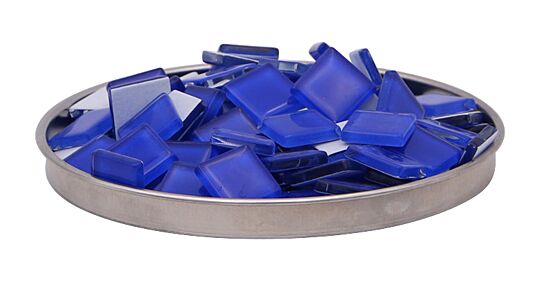Mosaiksteine aus Glas Blau, 2 x 2 cm, 1 kg
