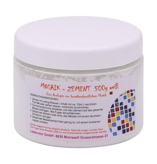 Mosaik Zement Professionell Weiß, 500 g