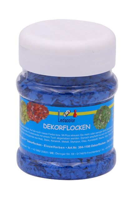 Dekorflocken Blau, 100 g