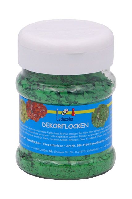 Dekorflocken Grün, 100 g