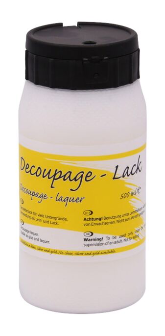 Decoupage-Lack Klar, 500 ml