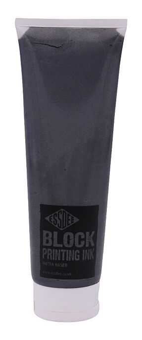 Linolfarbe Tube Silber. 300 ml