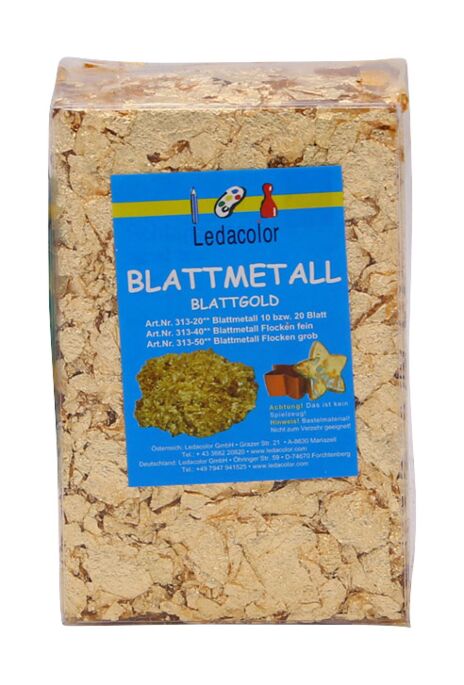 Blattmetall - Flocken fein Gold 3g