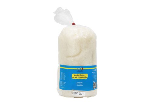 Märchen- und Filzwolle Weiss, 100 g