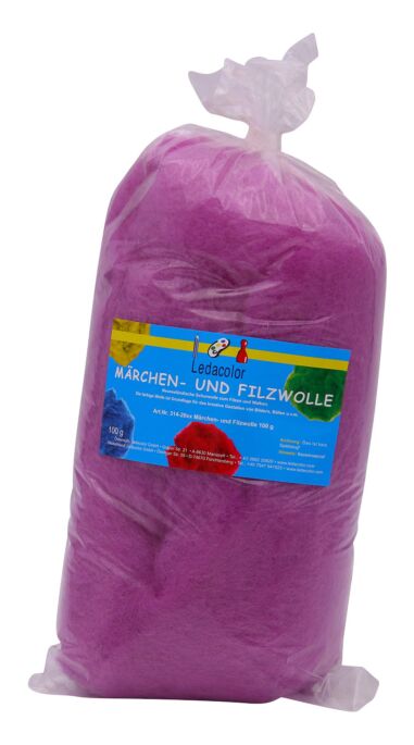 Märchen- und Filzwolle Lila, 100 g