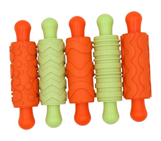Knetroller aus Kunststoff Set 5