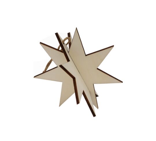 3D-Stern aus Holz - Messeaktion No.5