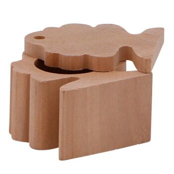 Holz Deko Dose Baum