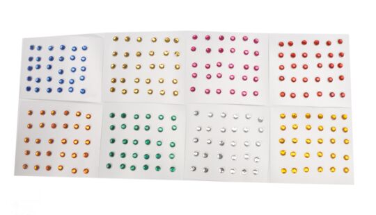 Edelsteine selbstklebend Rund Set 240
