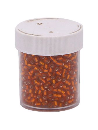 Glasperlen Orange, 80g Dose ca. 1350 Stk.