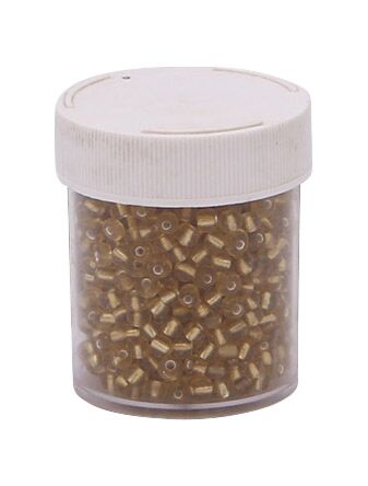 Glasperlen Gelb, 80g Dose ca. 1350 Stk.