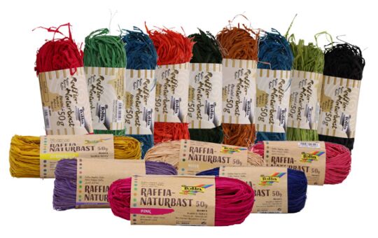 Raffia Naturbast Set 14, je 50 g