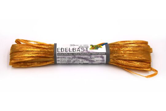 Kunstbast Gold, 30 m