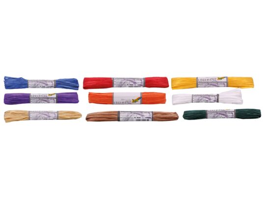 Kunstbast Standardfarben Set 9, je 30 m
