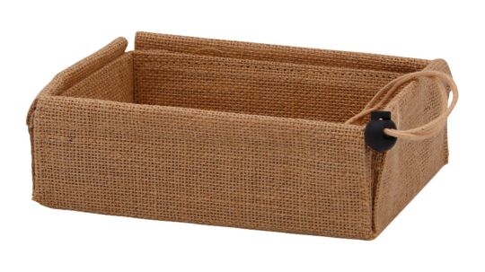Faltkorb aus Jute
