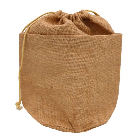 Vorratsbeutel aus Jute Ø 18 cm, Höhe 25 cm