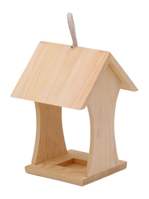 Futterstation aus Holz, 10 x 10 x 17 cm