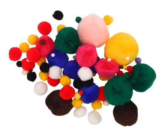 Pompons Bunt, Set 800