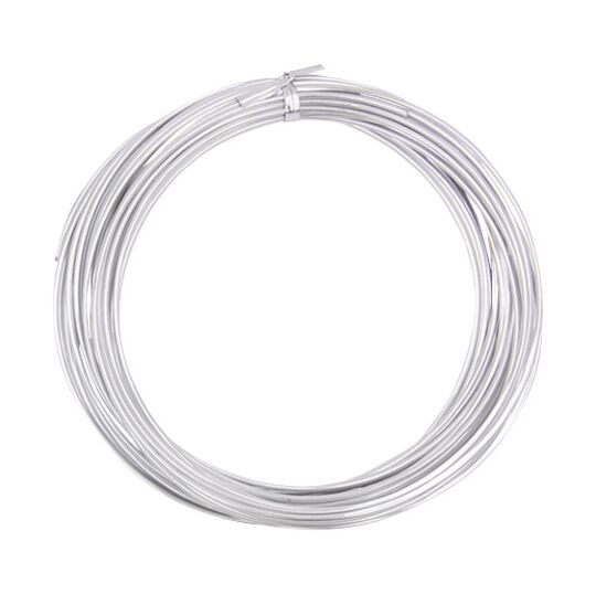 Biegolini - Biegedraht Silber, Ø 2mm, L 10 m