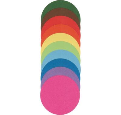 Faltblätter, 500 Blatt rund