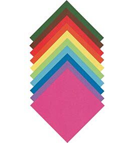 Faltblätter, 500Blatt,10x10cm,sort.