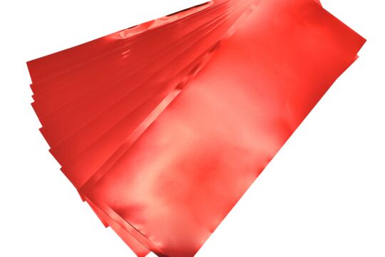 Alufolie Rot/Gold, 17 x 45 cm 25 Bg.