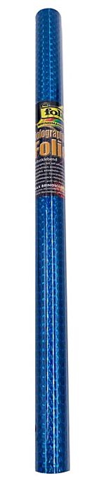Holographische Folie, Miniradial Blau