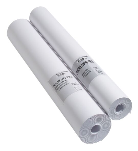 Zeichenpapierrolle, 80g, 50cmx50m
