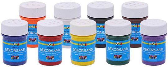 Dekorsand 200g Set 10 Farben