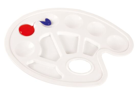 Farbmischpalette Kunststoff Set 12