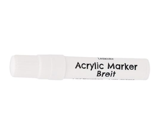 Acrylicmarker Breit, Weiß
