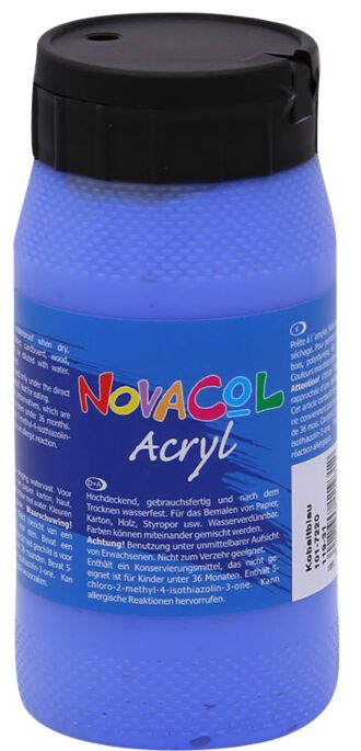 Acrylfarbe Kobaltblau, 500 ml