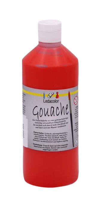 Gouache Farbe Rot, 500 ml